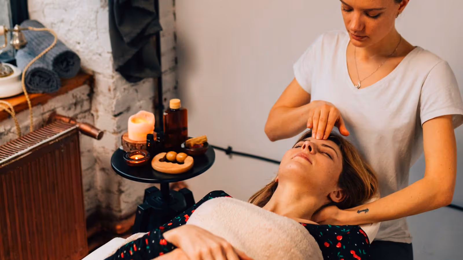 Séance de massage énergétique en cabinet